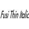 Thumbnail FusiThin Italic
