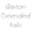 Thumbnail GastonExtended Italic