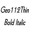 Thumbnail Geo112Thin BoldItalic