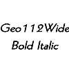 Thumbnail Geo112Wide BoldItalic