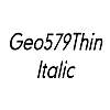 Thumbnail Geo579Thin Italic