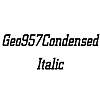 Thumbnail Geo957Condensed Italic