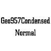 Thumbnail Geo957Condensed Normal