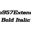 Thumbnail Geo957Extended BoldItalic