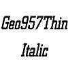 Thumbnail Geo957Thin Italic