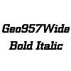 Thumbnail Geo957Wide BoldItalic
