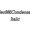 Thumbnail Geo986Condensed Italic