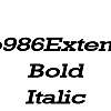 Thumbnail Geo986Extended BoldItalic