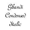 Thumbnail GhandiCondensed Italic