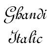 Thumbnail Ghandi Italic