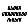 Thumbnail GlazeCondensed Italic Thumbnail GlazeCondensed Italic