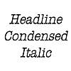Thumbnail HeadlineCondensed Italic
