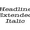 Thumbnail HeadlineExtended Italic