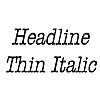 Thumbnail HeadlineThin Italic
