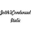 Thumbnail Jott43Condensed Italic Thumbnail Jott43Condensed Italic