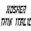 Thumbnail KosherThin Italic Thumbnail KosherThin Italic
