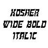 Thumbnail KosherWide BoldItalic Thumbnail KosherWide BoldItalic