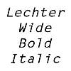 Thumbnail LechterWide BoldItalic