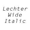 Thumbnail LechterWide Italic