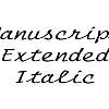 Thumbnail ManuscriptExtended Italic Thumbnail ManuscriptExtended Italic