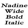 Thumbnail NadineWide BoldItalic