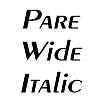 Thumbnail PareWide Italic