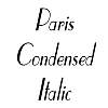 Thumbnail ParisCondensed Italic