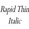 Thumbnail RapidThin Italic