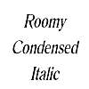 Thumbnail RoomyCondensed Italic