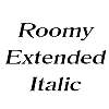Thumbnail RoomyExtended Italic