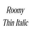 Thumbnail RoomyThin Italic