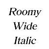 Thumbnail RoomyWide Italic