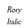 Thumbnail Rory Italic