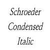 Thumbnail SchroederCondensed Italic