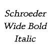 Thumbnail SchroederWide BoldItalic