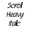 Thumbnail ScrollHeavy Italic