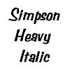 Thumbnail SimpsonHeavy  Italic
