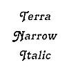Thumbnail TerraNarrow Italic