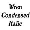 Thumbnail WrenCondensed Italic