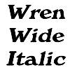 Thumbnail WrenWide Italic