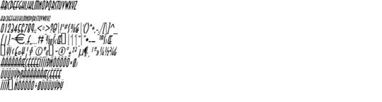 Product picture AsiaThin Italic