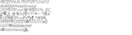 Product picture BasqueThin Italic