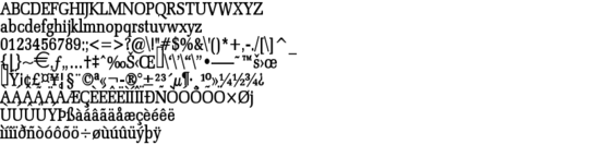 Product picture BidRomanCondensed  Bold