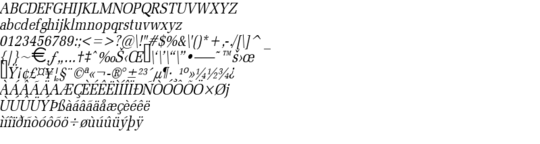 Product picture BidRomanCondensed Italic