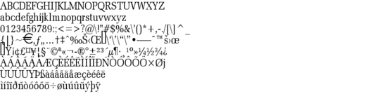 Product picture BidRomanCondensed  Normal