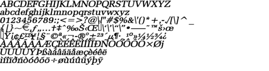 Product picture BidRomanWide  BoldItalic