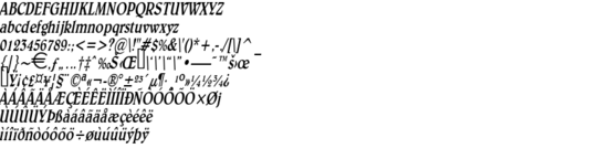 Product picture BlewCondensed  Italic