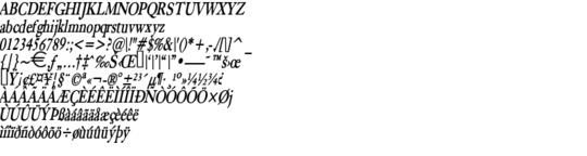 Product picture BlissThin BoldItalic