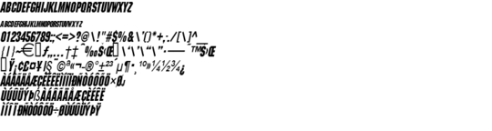 Product picture BlockCondensed BoldItalic