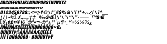 Product picture BlockWide BoldItalic